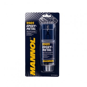 Клей Жидкий металл MANNOL 9905 Epoxi-Metall 24мл (блистер)