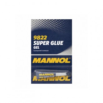 Супер-клей MANNOL 9822 GEL Super Glue 3гр (блистер)