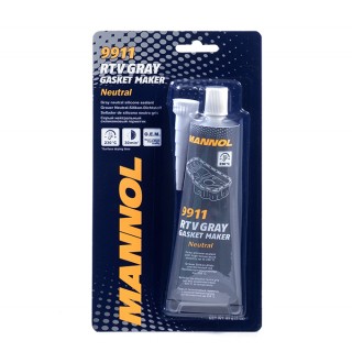 Герметик прокладок MANNOL 9 911 (от -40С до +230С) Серый 85гр (тюбик)