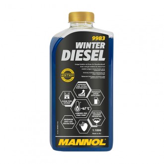 Антигель для диз.топлива MANNOL 9983 Winter Diesel 1л (флакон)