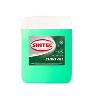 Антифриз G-11 SINTEC EURO -40°C зеленый (п.кан) 20кг