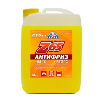 Антифриз AGA Z65 -65*С желт. (п.кан) 10л