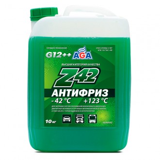 Антифриз AGA Z42 -42*С зелен. (п.кан) 10л
